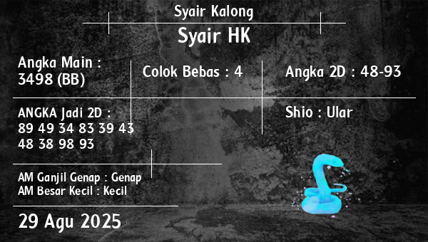 Syair Kalong - Syair HK